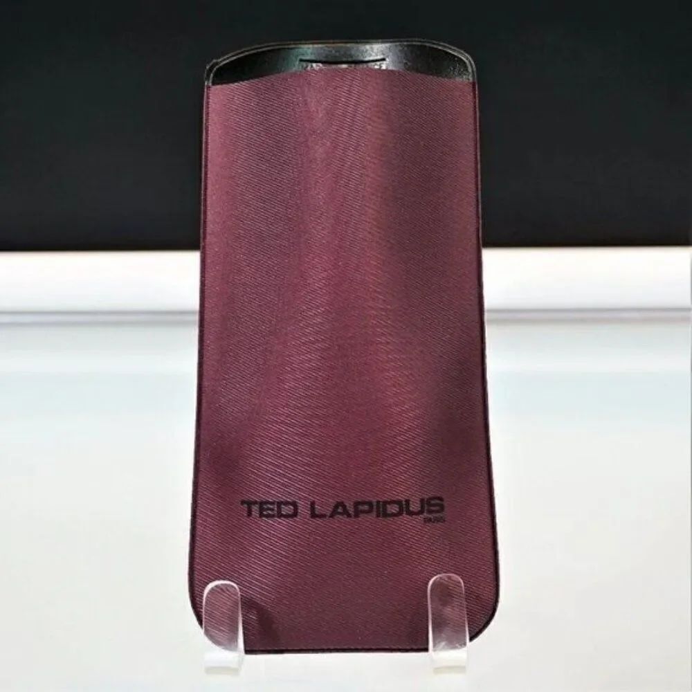 Ted Lapidus Paris Eyeglass Case Vintage 60s Soft Slip In 7 In NOS Made In France